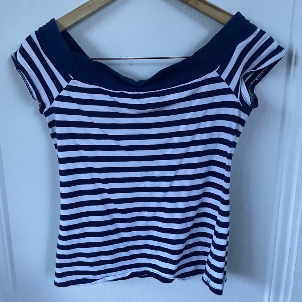 Hot Topic Nautical Striped Top - Picture 4 of 4